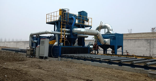 鋼板拋丸打砂機，鋼板噴砂打沙機