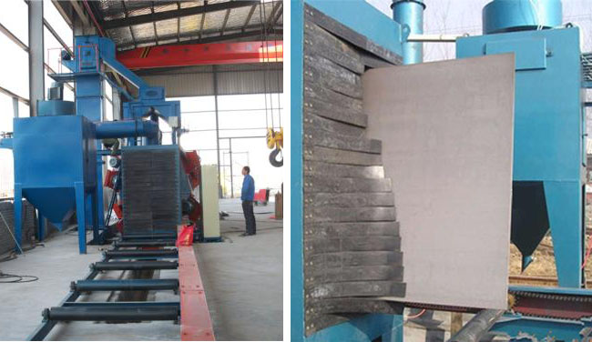 立式拋丸機(jī)，H型鋼拋丸機(jī)，立式除銹設(shè)備